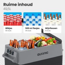 Auronic Elektrische Koelbox - 40.5L - Compressor - 12V En 240V - Grijs 19 Auronic Elektrische Koelbox - 40.5L - Compressor - 12V En 240V - Grijs -Camping Korting 1200x1200 1024