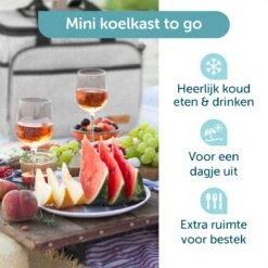 ForDig Koeltas L Grijs (15 Liter) - Gemaakt Van 600D Polyester Met PEVA-Voering - Ruimte Voor 20 Blikjes Of 10 Halve Liter Flessen - Opvouwbaar Koel Tas Met Easy-Acces Flap - Ruimte Voor Bestek - Picknick Cool Bag - Coolerbag - Grote Cooler -Camping Korting 1200x1200 1034