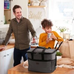 Packaway 4 Laags Geïsoleerde Koeltas - Lunchtas 40 Liter - Grijs -Camping Korting 1200x1200 1049