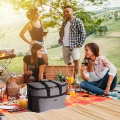 Packaway 4 Laags Geïsoleerde Koeltas - Lunchtas 40 Liter - Grijs -Camping Korting 1200x1200 1050