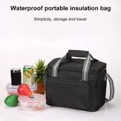 IBright Koeltas Opvouwbaar 15 Liter - 4 Laags Geïsoleerde Lunchtas - Waterdicht - Zwart -Camping Korting 1200x1200 1053