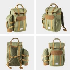 Cabinmax Koeltas - Koelrugzak - Picknick - Picknicktas Met Flessenhouder - Koelrugtas 24L - Olive Green -Camping Korting 1200x1200 1087
