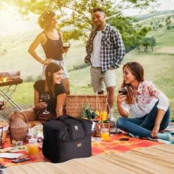 Packaway 4 Laags Geïsoleerde Koeltas - Lunchtas 40 Liter - Zwart -Camping Korting 1200x1200 1096