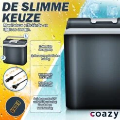 Koelbox 24L Met ECO Modus Voor Auto & Camping - Frigobox Elektrisch 24 Liter Met 12v 230 Volt - Verkoelt En Verwamt - MiniBar - Mini Koelkast -Camping Korting 1200x1200 1170