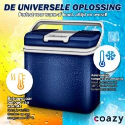 Coazy Koelbox 24L Elektrisch 12v 230 Volt - Met ECO Modus Voor Auto & Camping - Elektrische Frigobox Klein - Verkoelt En Verwarmt - Eco Modus - MiniBar - Electrische Mini Koelkast -Camping Korting 1200x1200 1208
