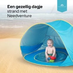 Needventure Baby Strandtent - Pop Up Tent - Windscherm Strand - Camping Strandtentje - Speeltent - Blauw 9 Needventure Baby Strandtent - Pop Up Tent - Windscherm Strand - Camping Strandtentje - Speeltent - Blauw -Camping Korting 1200x1200 1306