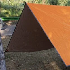 Merkloos TDR - Outdoor Draagbaar Zonnescherm Met Opbergtas - Waterdicht-SPF - Tarps Voor Kamperen300 * 300cm - 3-4Personen - Orange -Camping Korting 1200x1200 1316