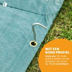 Stalen Haringen Set Van 50st. - Premium Staal - Grondanker - Tent Haring - Grondhaken - Tent Spijker - 20cm Lang - 3cm Haak - 3,5mm Premium Dikte Tentharing - Groots® -Camping Korting 1200x1200 1352
