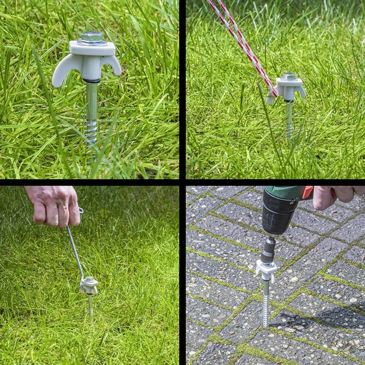 PROPLUS Pro Plus Tentharing Set - 20 Stuks - Ø 7 X 200 Mm - Schroefbaar - Adapter + Koffer 7 PROPLUS Pro Plus Tentharing Set - 20 Stuks - Ø 7 X 200 Mm - Schroefbaar - Adapter + Koffer - Afbeelding 7