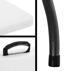 Casaria Tuintafel Opvouwbaar – Met Draaggreep 220x70 Cm – Wit -Camping Korting 1200x1200 144