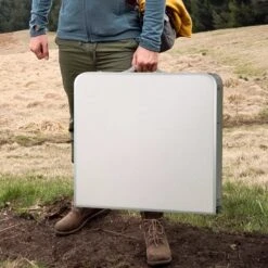 Merkloos Campingtafel - Opklapbaar - 75 X 55 X 70 Cm - Compact - Met Handvat -Camping Korting 1200x1200 148