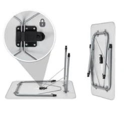 TecTake - Campingtafel - Inklapbaar, Afmetingen 80 X 60 X 68 Cm - 402173 -Camping Korting 1200x1200 163