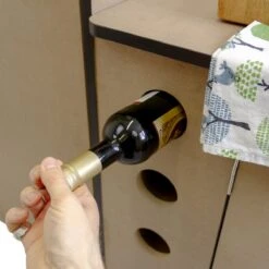 Camper Keuken MDF - Linkerkant EU - Inclusief Kledingstang + Wijnrek - Onbewerkt - Inbouw Kasten Inrichting Kampeerauto Caravan -Camping Korting 1200x1200 19