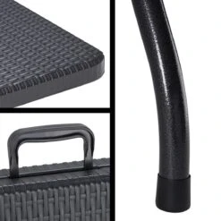 Casaria Tuintafel Opvouwbaar – Met Draaggreep 180x75 Cm – Zwart -Camping Korting 1200x1200 193