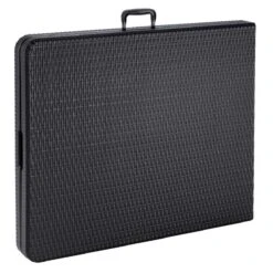 Casaria Tuintafel Opvouwbaar – Met Draaggreep 180x75 Cm – Zwart -Camping Korting 1200x1200 199