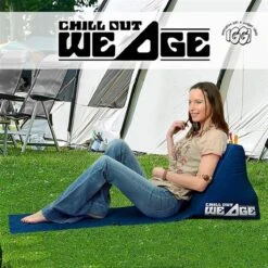 CKB LTD - Chill Out - Luchtbed - Campingstoel - Wedge Opblaasbare Ligstoel - Blauw Strandstoel 1 Persoons Volwassen Luchtbedden Kampeerstoel Vouwstoel Stoel Slaapmatje Slaapmatten Opvouwbaar Volwassenen Tuinstoel Opblaasstoel Kampeerstoelen Lucht -Camping Korting 1200x1200 335