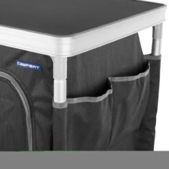Campart Campingkast CU-0719 – Opvouwbaar En Verstelbaar - 4 Verstelbare Poten - 3 Lagen - Aluminium Frame - Grijs -Camping Korting 1200x1200 347