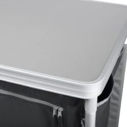 Campart Campingkeuken KI-0734 - Campingkast Groot - 4 Verstelbare Poten - Opvouwbaar En Lichtgewicht - Inclusief Opbergtas - Grijs -Camping Korting 1200x1200 360