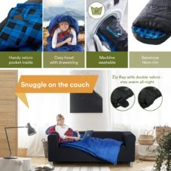 Skandika Dundee Flannel-L Slaapzak – Mummmieslaapzakken – Slaapzakken Volwassen - Maat M – Unisex - Katoen, Luxe Kwaliteit, Dubbele Slaapzak, 3 Seizoenen, Tot -20°C - 220 X 80 Cm - Outdoor Kampeerslaapzak – Ritssluiting Links - Zwart/blauw 8 Skandika Dundee Flannel-L Slaapzak – Mummmieslaapzakken – Slaapzakken Volwassen - Maat M – Unisex - Katoen, Luxe Kwaliteit, Dubbele Slaapzak, 3 Seizoenen, Tot -20°C - 220 X 80 Cm - Outdoor Kampeerslaapzak – Ritssluiting Links - Zwart/blauw -Camping Korting 1200x1200 422