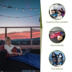 Skandika Dundee Flannel-L Slaapzak – Mummmieslaapzakken – Slaapzakken Volwassen - Maat M – Unisex - Katoen, Luxe Kwaliteit, Dubbele Slaapzak, 3 Seizoenen, Tot -20°C - 220 X 80 Cm - Outdoor Kampeerslaapzak – Ritssluiting Links - Zwart/blauw 9 Skandika Dundee Flannel-L Slaapzak – Mummmieslaapzakken – Slaapzakken Volwassen - Maat M – Unisex - Katoen, Luxe Kwaliteit, Dubbele Slaapzak, 3 Seizoenen, Tot -20°C - 220 X 80 Cm - Outdoor Kampeerslaapzak – Ritssluiting Links - Zwart/blauw -Camping Korting 1200x1200 423