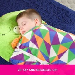 Draak Slaapzak -160 Cms | Kinderslaapzak | Slaapzak Junior | Nappers | Children Sleeping Bag | Kinderen Slaapzak | Super Soft 2 In 1 Fun Pillow &Sleepy For Boys | Draak Slaapzak | Zachte Slaapzak | Knuffel Slaapzak | 2 In 1 Slaapzak | Kinderen -Camping Korting 1200x1200 448