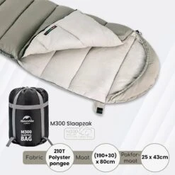 Naturehike® Slaapzak Katoen - 6 Tot 1 Graden - Slaapzakken Volwassenen - 220*80cm - 4 Seizoenen Slaapzak Lente, Zomer, Herfst & Winter - Lichtgewicht & Waterdicht -Camping Korting 1200x1200 454