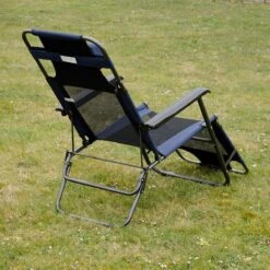 Ligstoel 180x60cm - Opvouwbaar Campingstoel Ligbed Strandstoel Tuinstoel Vouwligstoel Blauw -Camping Korting 1200x1200 47