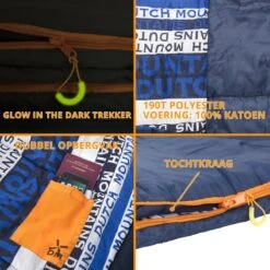 Dutch Mountains Slaapzak Goeree XL - Extra Groot 220x90cm - Katoenen Binnenkant - Aanritsbaar - Tochtstrip En Compressiehoes 10 Dutch Mountains Slaapzak Goeree XL - Extra Groot 220x90cm - Katoenen Binnenkant - Aanritsbaar - Tochtstrip En Compressiehoes -Camping Korting 1200x1200 471