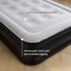 BluMill Eenpersoons Luchtbed - Met Ingebouwde Pomp - Luchtbed Zelfopblazend - Incl. Draagtas - 191x99x36 Cm -Camping Korting 1200x1200 512