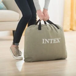 Intex Luchtbed - 1-Persoons - 99 X 191 X 42 Cm - Grijs - Met Pomp, Hoeslaken Antraciet En Reparatieset -Camping Korting 1200x1200 531