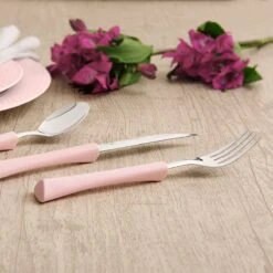 Di Solle Inova D - 6 Persoons Bestekset - Handige Opbergbak Met Raspdeksel - 26 Delig - Baby Pink -Camping Korting 1200x1200 568