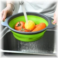 Merkloos Inklapbare Vergiet - Opvouwbaar - Groot - Blauw - Siliconen -Camping Korting 1200x1200 618