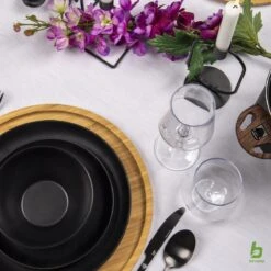 Bo-Camp Industrial - Bestekset - Ballona - 16-delig 4-Persoons - Zwart -Camping Korting 1200x1200 639