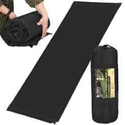 Springos Slaapmat | Zelfopblazend | 180 Cm | Inclusief Hoes | Zwart -Camping Korting 1200x1200 707