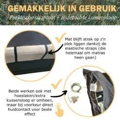 Earthle Volledige Earthing Tweepersoons Aardingsset - 2x Slaapmat + 2x Kussensloop - Aardingsmat - Aarden - Earthing Mat - Aarding - Grounding Mat - Kussensloop - Aardingskussensloop - Combo Deal -Camping Korting 1200x1200 739