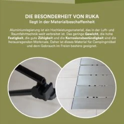 Skandika Ruka S Kleine Campingtafel – Campingtafels - Aluminium Campingtafel, Opvouwbaar, Zeer Licht, Eenvoudig Te Monteren, Stabiele Standaard - Opvouwtafel Voor Kamperen, Tenten Wandelen, Reizen, Thuis, Tuin – Tot Max. 20 Kg. - Grijs -Camping Korting 1200x1200 76