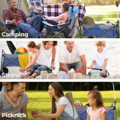 LifeGoods Bolderkar - Opvouwbaar - Tot 80KG - 94L - Wasbaar Polyester - 98x45cm - Blauw/Grijs -Camping Korting 1200x1200 776