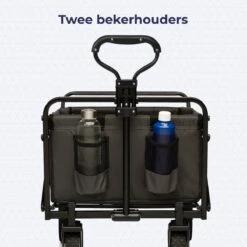 LifeGoods Bolderkar - Opvouwbaar - Draaibare Wielen - 2 Standen - 70KG Draagkracht - Grijs -Camping Korting 1200x1200 795