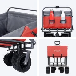 LifeGoods Bolderkar - Opvouwbaar - Tot 80KG - 94L - Wasbaar Polyester - 98x45cm - Rood/Grijs 13 LifeGoods Bolderkar - Opvouwbaar - Tot 80KG - 94L - Wasbaar Polyester - 98x45cm - Rood/Grijs -Camping Korting 1200x1200 823