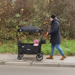FableKids LEO X2 Lite Opvouwbare Handkar Met Dak Onyx Zwart 15 FableKids LEO X2 Lite Opvouwbare Handkar Met Dak Onyx Zwart -Camping Korting 1200x1200 853