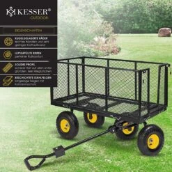 Exxen KESSER® Bolderkar, 550 Kg Belastbaar, Tuinwagen, Transportwagen, Tuinwagen, Uitneembaar Zeil, Gereedschapswagen, Handwagen, Veelzijdig Inzetbaar, Zwart 10 Exxen KESSER® Bolderkar, 550 Kg Belastbaar, Tuinwagen, Transportwagen, Tuinwagen, Uitneembaar Zeil, Gereedschapswagen, Handwagen, Veelzijdig Inzetbaar, Zwart -Camping Korting 1200x1200 857