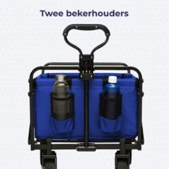 LifeGoods Bolderkar - Opvouwbaar - Draaibare Wielen - 2 Standen - 70KG Draagkracht - Blauw -Camping Korting 1200x1200 865