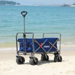 AREBOS Handkar | Transportwagen | Apparatuurwagen | Opvouwbaar | Blauw -Camping Korting 1200x1200 870
