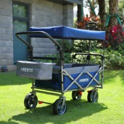 AREBOS Premium Steekwagen Met Dak Opvouwbare Tuinkar Handkar Bolderkar Blauw / Grijs 15 AREBOS Premium Steekwagen Met Dak Opvouwbare Tuinkar Handkar Bolderkar Blauw / Grijs -Camping Korting 1200x1200 922