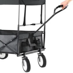 Monzana Bolderkar Opvouwbaar - 100 Liter - Met Afneembaar Dak Grijs -Camping Korting 1200x1200 934