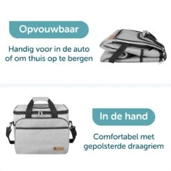 ForDig Koeltas XL Grijs (30 Liter) - Gemaakt Van 600D Polyester Met PEVA-Voering - Ruimte Voor 40 Blikjes Of 20 Halve Liter Flessen - Opvouwbaar Koel Tas Met Easy-Acces Flap - Ruimte Voor Bestek - Picknick Cool Bag - Coolerbag - Grote Cooler -Camping Korting 1200x1200 970