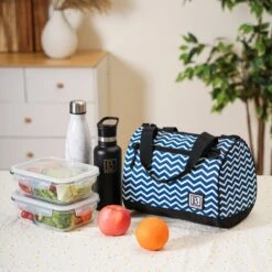 Brisby 4 Laags Geïsoleerde Koeltas - Lunchtas 10 Liter - Zigzag Blauw -Camping Korting 1200x1200 984