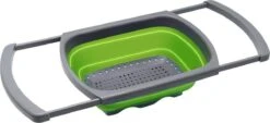 Buxibo - 3-Delige Keuken Vergiet Set Inklapbaar Groen/Grijs -Camping Korting 1200x547 2