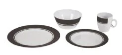 Bo-Camp - Servies - Classic - 16-Delig - Wit/Grijs -Camping Korting 1200x548 2