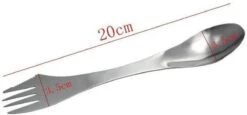 KELERINO. RVS Spork - Survival Outdoor Camping - Vork, Lepel & Mes - 3 Stuks -Camping Korting 1200x560